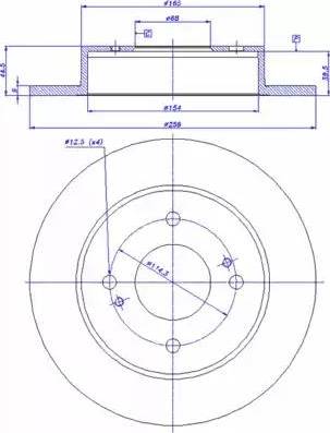 CAR 142.871 - Спирачен диск vvparts.bg