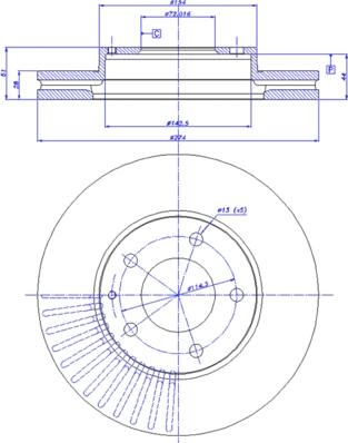 CAR 142.359 - Спирачен диск vvparts.bg