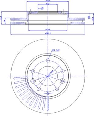 CAR 142.358 - Спирачен диск vvparts.bg