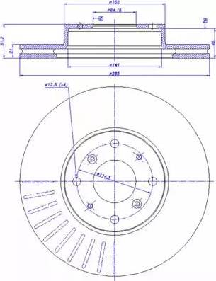 CAR 142.314 - Спирачен диск vvparts.bg