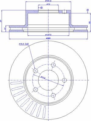 CAR 142.329 - Спирачен диск vvparts.bg