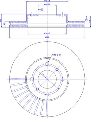 CAR 142.374 - Спирачен диск vvparts.bg