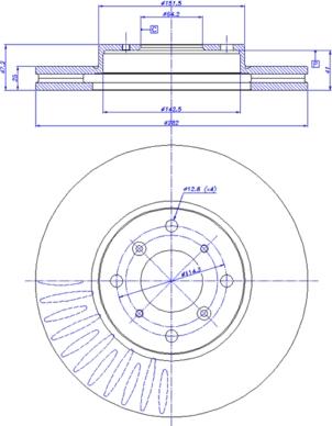 CAR 142.296 - Спирачен диск vvparts.bg