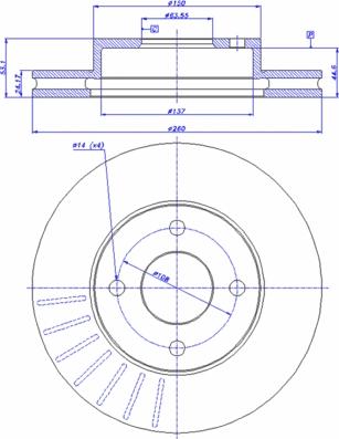 CAR 142.244 - Спирачен диск vvparts.bg