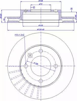 CAR 142.246 - Спирачен диск vvparts.bg