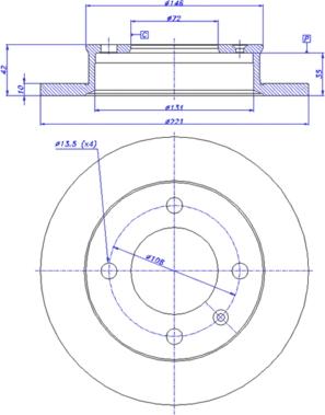 CAR 142.251 - Спирачен диск vvparts.bg