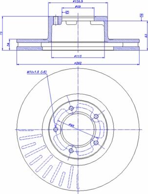 CAR 142.265 - Спирачен диск vvparts.bg