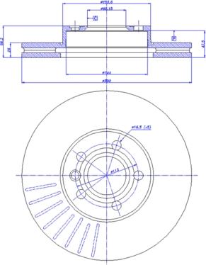 INTERBRAKE BD2168 - Спирачен диск vvparts.bg