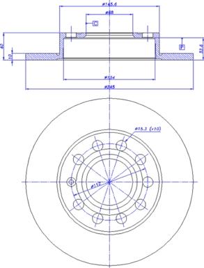 CAR 142.281 - Спирачен диск vvparts.bg