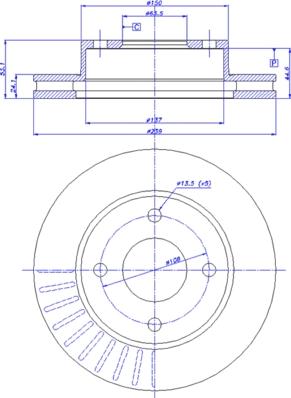 CAR 142.235 - Спирачен диск vvparts.bg