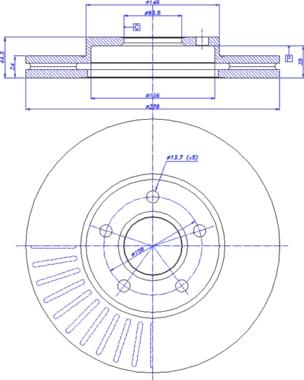 CAR 142.227 - Спирачен диск vvparts.bg