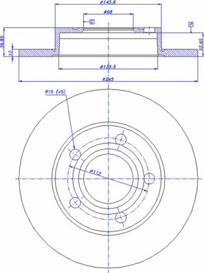 CAR 142.745 - Спирачен диск vvparts.bg