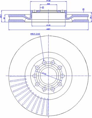 CAR 142.753 - Спирачен диск vvparts.bg