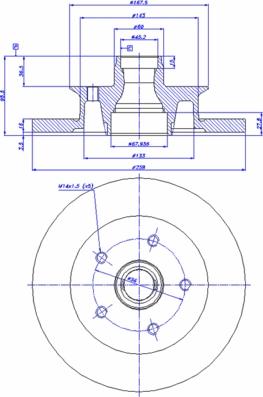 CAR 142.704 - Спирачен диск vvparts.bg