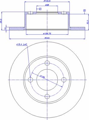 CAR 08.4874.10 - Спирачен диск vvparts.bg