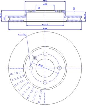 HELLA PAGID 8DD 355 101-311 - Спирачен диск vvparts.bg