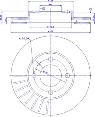 CAR 142.715 - Спирачен диск vvparts.bg