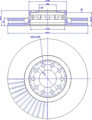 CAR 142.712 - Спирачен диск vvparts.bg