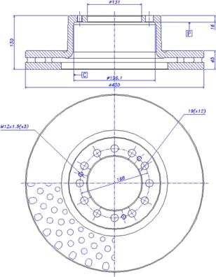 CAR 150.470 - Спирачен диск vvparts.bg