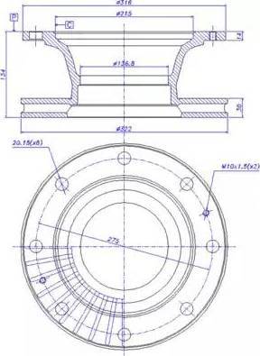 CAR 150.081 - Спирачен диск vvparts.bg