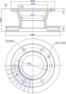 CAR 150.071 - Спирачен диск vvparts.bg