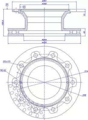 CAR 150.390 - Спирачен диск vvparts.bg