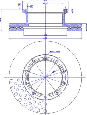 CAR 150.340 - Спирачен диск vvparts.bg