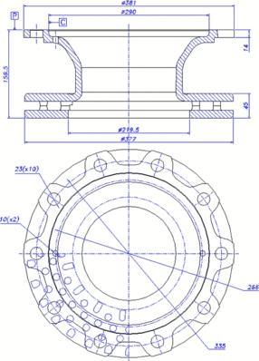 CAR 150.380 - Спирачен диск vvparts.bg