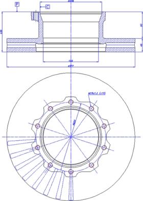 Jurid 567410J - Спирачен диск vvparts.bg