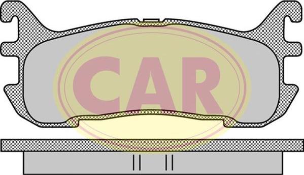 CAR PNT9901 - Комплект спирачно феродо, дискови спирачки vvparts.bg
