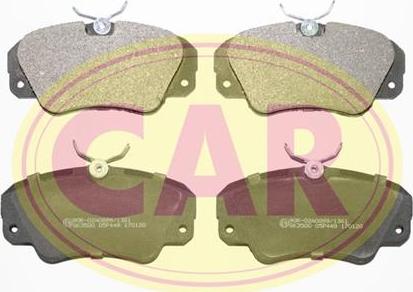 CAR PNT944 - Комплект спирачно феродо, дискови спирачки vvparts.bg