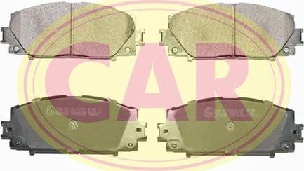 CAR PNT9251 - Комплект спирачно феродо, дискови спирачки vvparts.bg