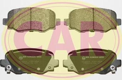 CAR PNT4591 - Комплект спирачно феродо, дискови спирачки vvparts.bg