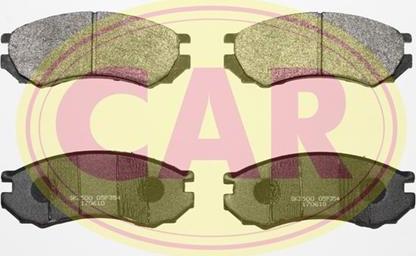 CAR PNT453 - Комплект спирачно феродо, дискови спирачки vvparts.bg