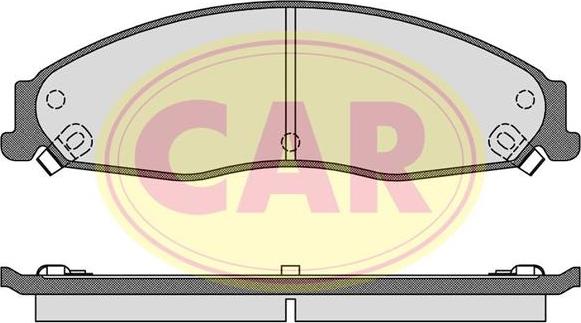 CAR PNT4071 - Комплект спирачно феродо, дискови спирачки vvparts.bg