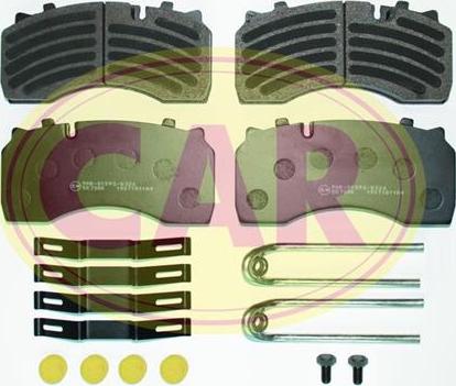 CAR PNT4811 - Комплект спирачно феродо, дискови спирачки vvparts.bg