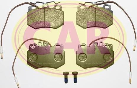 CAR PNT472 - Комплект спирачно феродо, дискови спирачки vvparts.bg