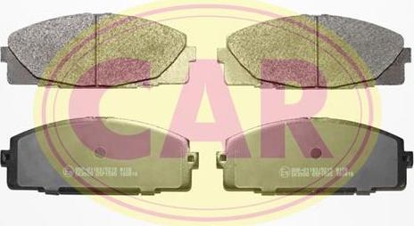 CAR PNT5951 - Комплект спирачно феродо, дискови спирачки vvparts.bg