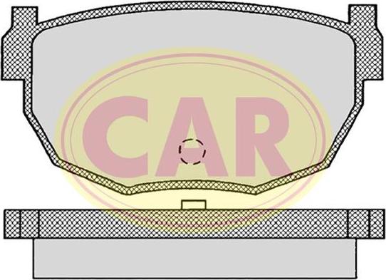 CAR PNT549 - Комплект спирачно феродо, дискови спирачки vvparts.bg
