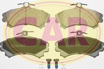 CAR PNT516 - Комплект спирачно феродо, дискови спирачки vvparts.bg