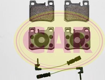 CAR PNT584A - Комплект спирачно феродо, дискови спирачки vvparts.bg