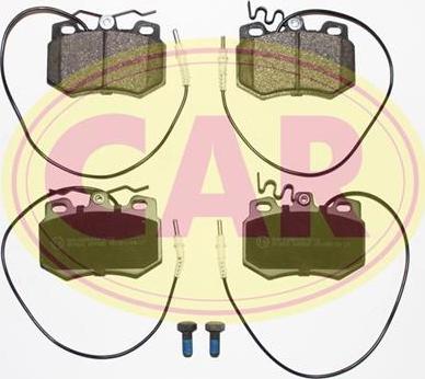 CAR PNT585 - Комплект спирачно феродо, дискови спирачки vvparts.bg