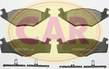 CAR PNT522 - Комплект спирачно феродо, дискови спирачки vvparts.bg