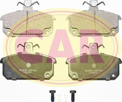 CAR PNT691 - Комплект спирачно феродо, дискови спирачки vvparts.bg