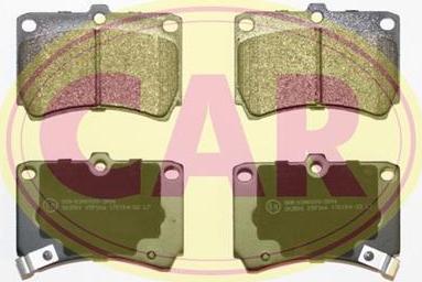 CAR PNT663 - Комплект спирачно феродо, дискови спирачки vvparts.bg