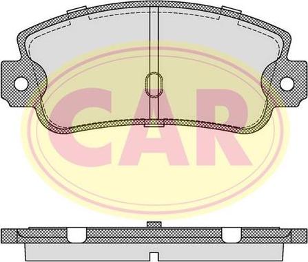 CAR PNT601 - Комплект спирачно феродо, дискови спирачки vvparts.bg