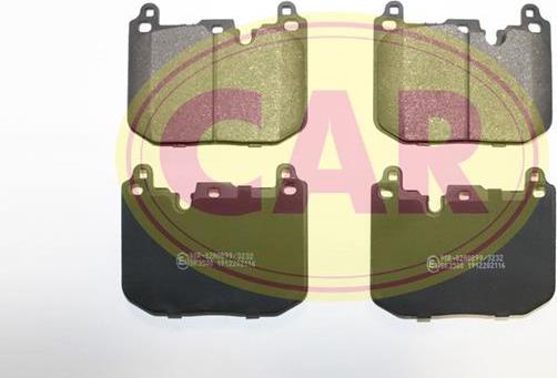 CAR PNT6112 - Комплект спирачно феродо, дискови спирачки vvparts.bg