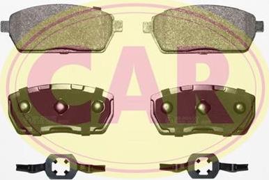 CAR PNT639 - Комплект спирачно феродо, дискови спирачки vvparts.bg