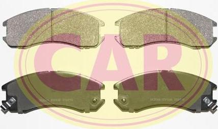 CAR PNT630 - Комплект спирачно феродо, дискови спирачки vvparts.bg