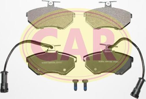 CAR PNT6311 - Комплект спирачно феродо, дискови спирачки vvparts.bg